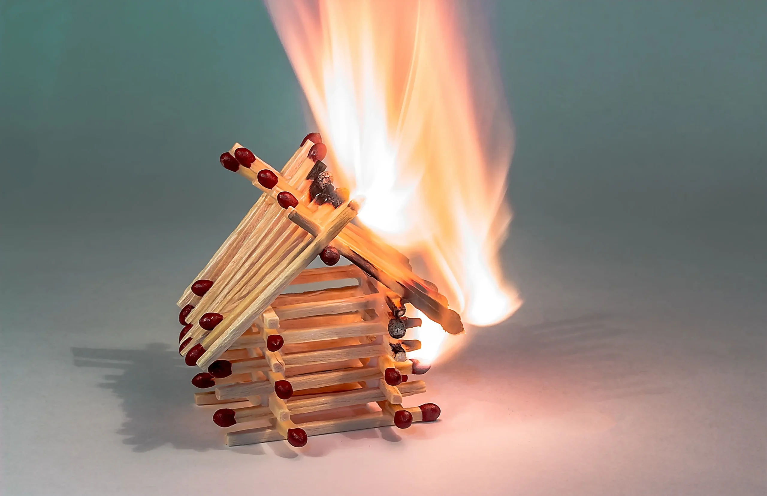matchstick house on fire on why fire sprinkler systems are important
